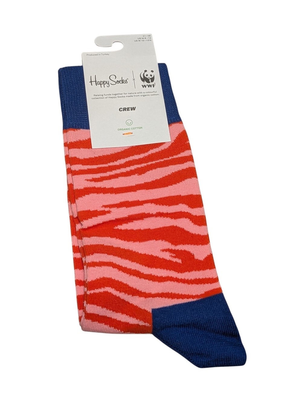Happy Socks Zebra Stripe Crew Socks